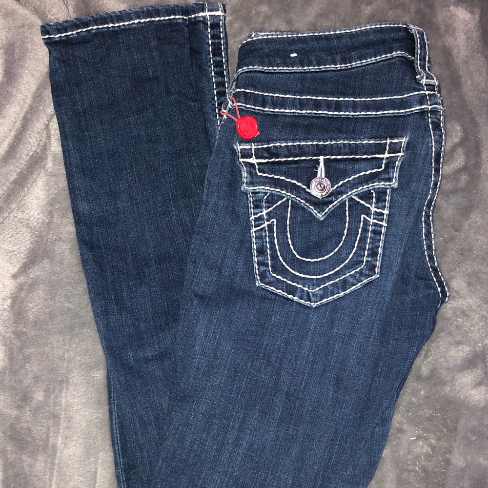 TRUE RELIGION dark blue wash